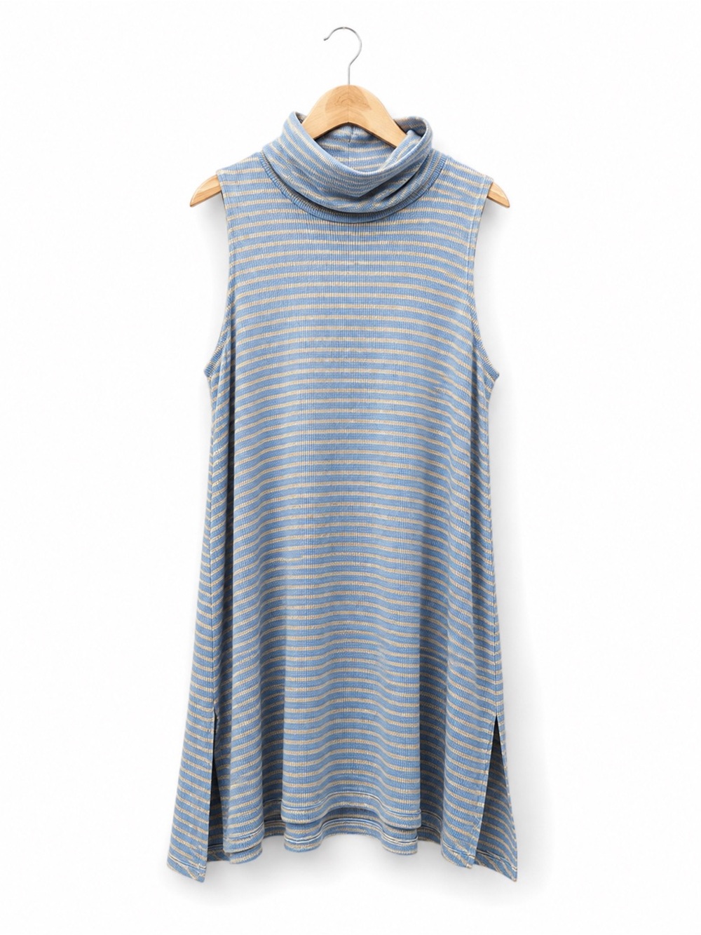 Puella for Anthropologie Striped Cowl Neck Tunic Top  Size M
